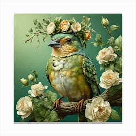 Bird In A Crown 2 Canvas Print