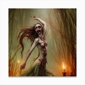 Sexy Zombie Canvas Print