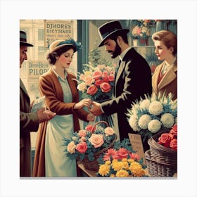 Flower Shop Canvas Print
