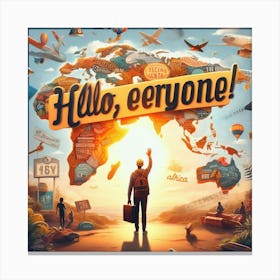 Hello Everyone 1 Canvas Print