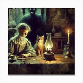 Ghost Of A Little Girl Canvas Print