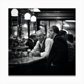 Two Men At A Bar Canvas Print