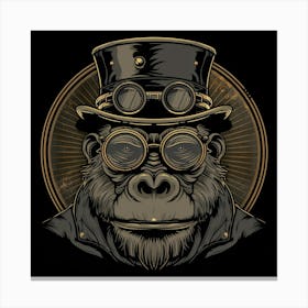 Steampunk Gorilla 16 Canvas Print