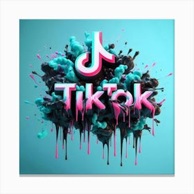 Tiktok Logo 1 Canvas Print