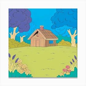 Simpsons House Canvas Print