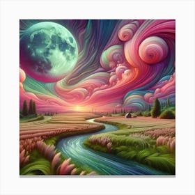 Psychedelic Painting 9 Canvas Print