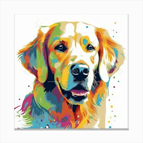 Golden Retriever Painting 1 Canvas Print