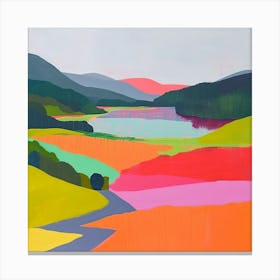 Colourful Abstract Loch Lomond Scotland 3 Canvas Print