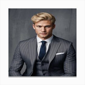 Man In A Suit Canvas Print