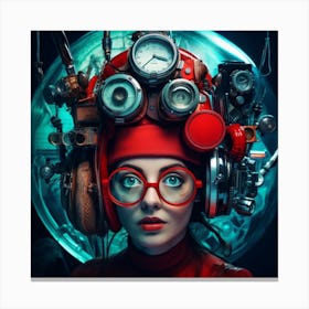 Steampunk Girl 8 Canvas Print