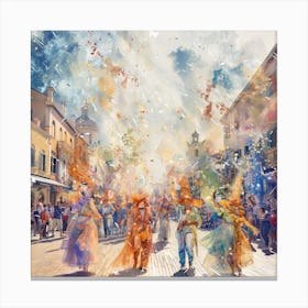 Carnival Of Florence Canvas Print