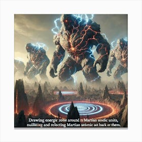 Elder Elementals Stabilizing Battlefield Canvas Print