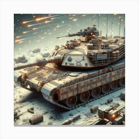 World War Ii Tank Canvas Print