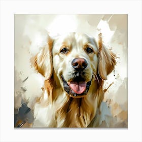 Golden Retriever Painting 1 Canvas Print