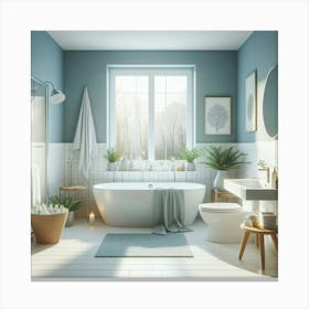 Bathroom Stock Photos And Royalty-Free Images Canvas Print