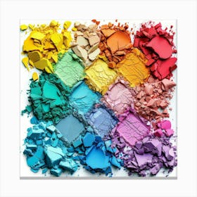 Colorful Eyeshadow Palette 3 Canvas Print