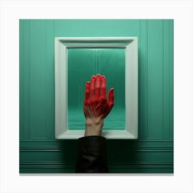 Hand In A Frame Canvas Print