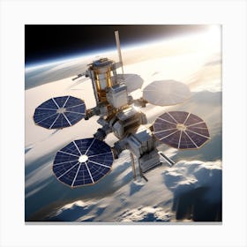 Satellite In Space 1 Canvas Print