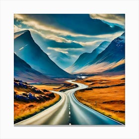 Road To Scotland Canvas Print