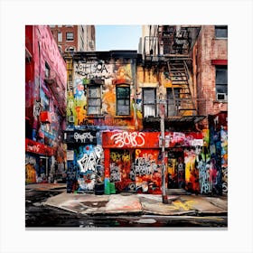 Street In New York City Canvas Print