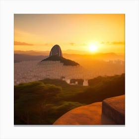 Sunset In Rio De Janeiro 4 Canvas Print