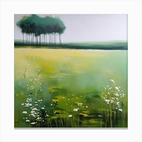 Virtual oil painting of native landscape plants Canvas Print