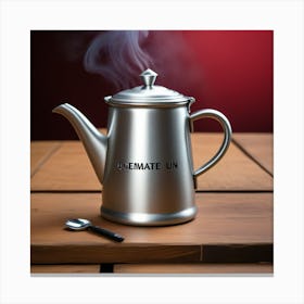 Tetera Para Cafe Canvas Print