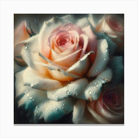 Roses In The Rain Canvas Print