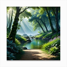 Forest Wallpaper Canvas Print