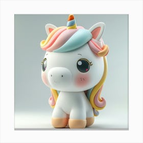 Unicorn 3d Model 28 Canvas Print