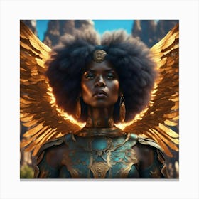 Afrofuturism Angel Canvas Print