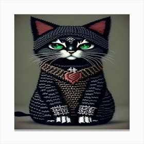 Viking Cat Canvas Print