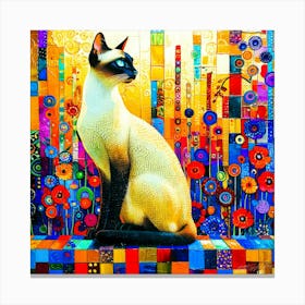 Kitty White - Siamese Cat Canvas Print