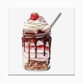 Strawberry Sundae Canvas Print