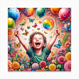 Children's laughter 3 Canvas Print