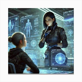 Lara Mentorship Espionage Skill Canvas Print