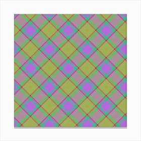 Plaid Fabric 118 Canvas Print