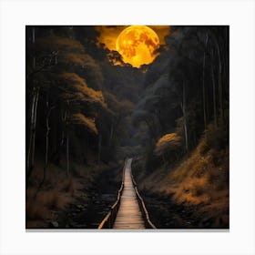 Moonlight Path Canvas Print