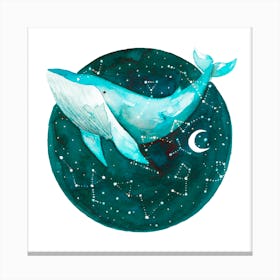 Cosmic Whale 1 Canvas Print