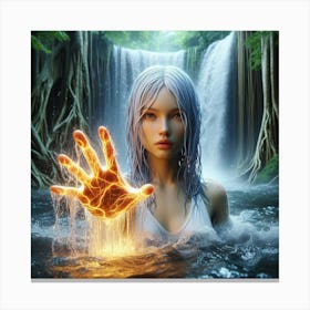 Deep Water Girl Canvas Print