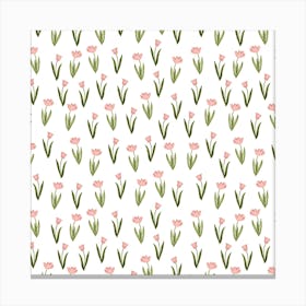 Pink Tulips Canvas Print