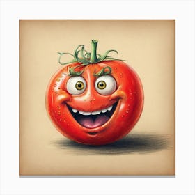 Tomato Art Canvas Print