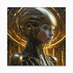 Futuristic Woman 26 Canvas Print