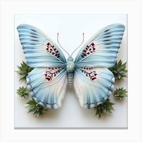 Blue Butterfly Canvas Print