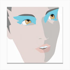 Woman With Blue Eyes Canvas Print