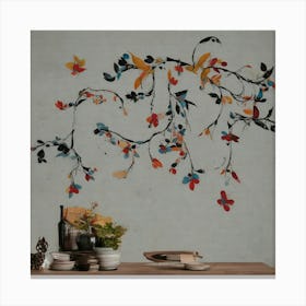 Branch Wall Decal Canvas Print