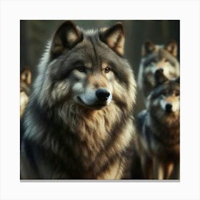 Luno the wolf 6 Canvas Print