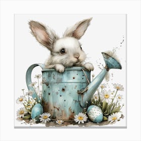 Watering Can Bunny Toile