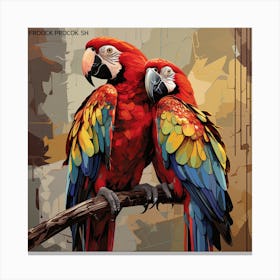 Parrots Canvas Print