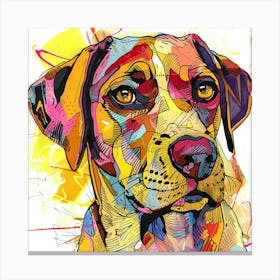 Colorful Dog Canvas Print Canvas Print